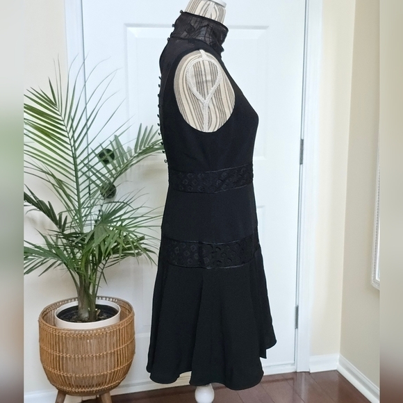 NWT Cinq a Sept Black Concordia Dress Size 8 - Picture 8 of 13
